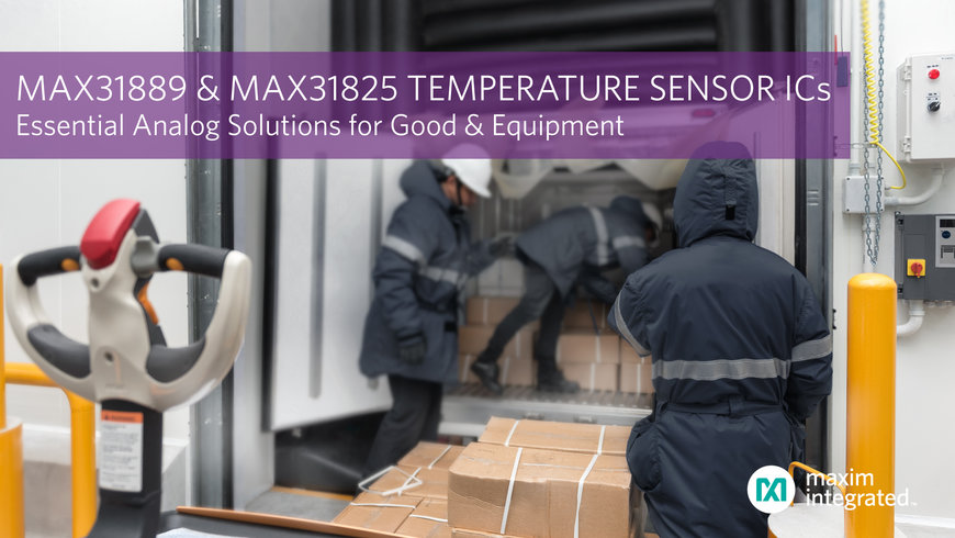 MAXIM INTEGRATED’S ESSENTIAL ANALOG TEMPERATURE SENSOR ICS DELIVER PRECISION MEASUREMENT TO ENABLE ROBUST PROTECTION FOR GOODS AND EQUIPMENT